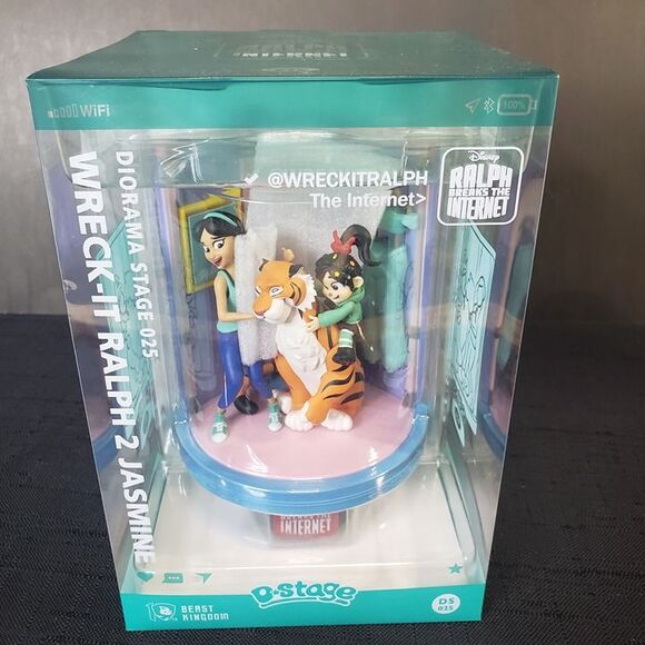 Beast Kingdom D-STAGE Wreck It Ralph 2 Jasmine Figure New in Box Disney Diorama - Picture 2 of 8